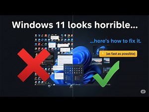 Windows 11 looks horrible... here's how to fix it. (as fast as possible)