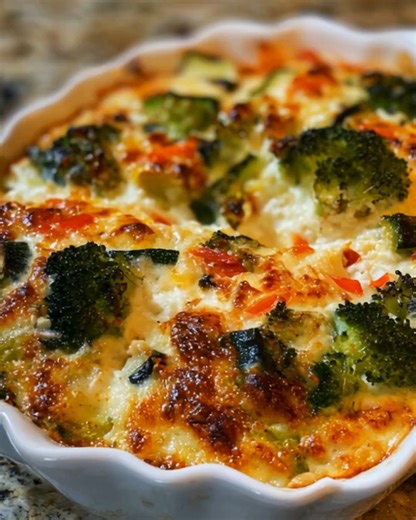 Cottage Cheese and Veggie Bake Ingredients: 2 cups cottage cheese 1 cup shredded mozzarella cheese 1 cup chopped spinach (fresh or frozen) 1 cup diced bell peppers (any color) 1 cup diced zucchini ...... Full Recipe in Coʍmеոτ 💬 | Yay Food