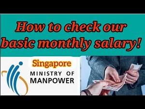 How to check your basic monthly salary!|Salary check by SG workpass| Salary check by Singpass App