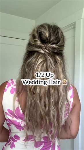 Elegant Half Up Wedding Hair Tutorial