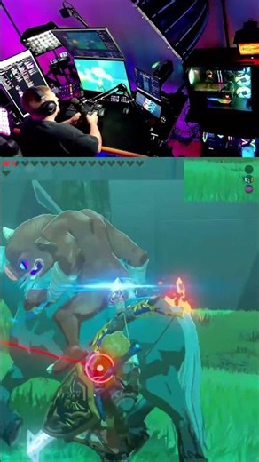 The final trials last floor is chaotic. A guardian got me after this. #zelda #botw #zeldabotw