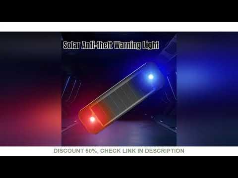 Wireless Mini LED Solar Power Car Warning Light Flashing Dummy Alarm Lamp Simulated Anti-Theft Cauti