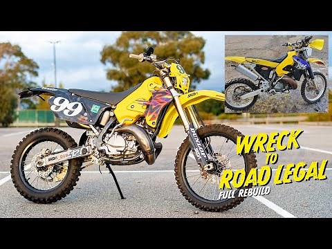 $750 Suzuki RMX250 Dirt Bike Transformation! (Time-Lapse Complete Rebuild)