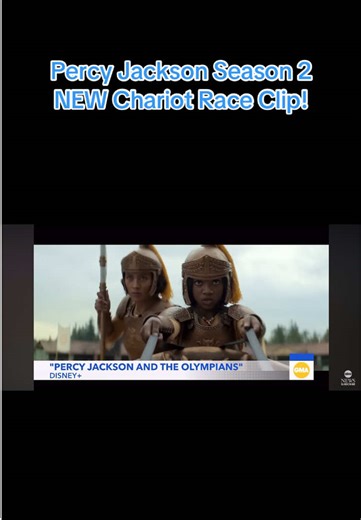 They were just gonna drop this chariot race clip from season 2 and not say anything??? (In case you missed it, they dropped it while interviewing Leah, Daniel, and Dior at the parade in Philly) #percyjackson #seaofmonsters #pjo #pjotiktok #percyjacksonandtheolympians