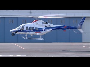 【ヘリコプター】 Bell 430 JA121T（中日本航空）T BIRD テレビ東京取材用ヘリの離着陸・東京ヘリポート HD 1080p