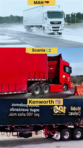 Wet Braking Performance Evaluation: MAN vs Scania vs Kenworth 🚛