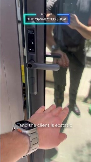 NanaWall bi-fold doors beautifully upgraded with the Smart Door Lock Slim🚪