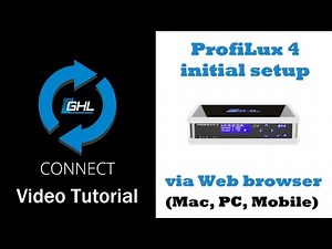 ProfiLux 4: Initial setup via Web browser (Mac, PC, Mobile)