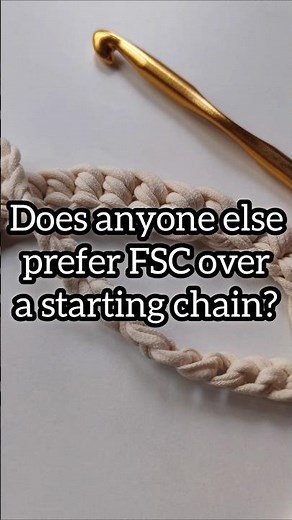 How to Crochet: Foundation Single Crochet (FSC) Tutorial 🧶 #crochettutorial