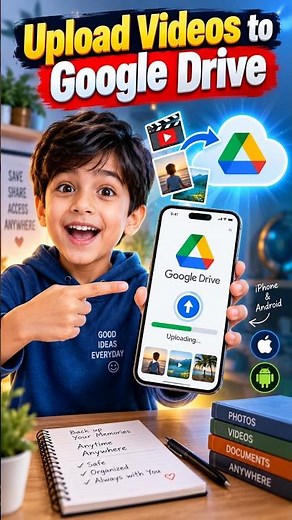 How to Upload Videos to Google Drive from Mobile | Easy Steps for iPhone & Android