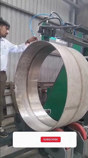 Column and boom Outer Shell Welding with Column & Boom Welder Nikit Engineers