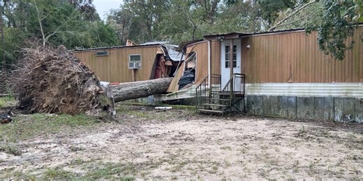 ‘It’s devastating’: Monticello family recovering from Debby loses everything after Helene destroys home
