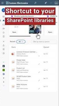 Shortcut to SharePoint library