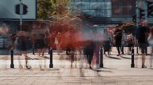 Time-lapse Unrecognizable Blurred People Crowd Crossing Stock Footage Video (100% Royalty-free) 1109048605 | Shutterstock