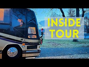 Prevost RV with a basement used for Full Time Rving {Man Cave}