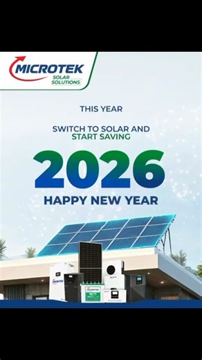 Microtek International P. Ltd. on Instagram: "A new year powered by smarter energy. As we step into 2026, Microtek continues to drive the shift towards reliable and sustainable solar solutions built for homes, businesses, and a greener tomorrow. #Microtek #Newyear2026 #RahoOnFullOn #solarsolutions"