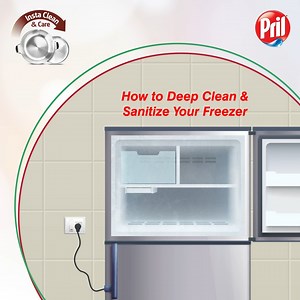 We know that cleaning the freezer regularly may not always be feasible. That's why when you do get the chance to clean it, it's crucial to do it properly. Here's an excellent method for deep cleaning your freezer and ensuring it stays fresh for an extended period. Follow us for more such Kitchen organization tips & hacks. #CleanAndCare #KitchenSolutions #KitchenTips #KitchenDIY #KitchenCleaning | Pril India | Facebook