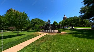 Motion video African American History Memorial at the Texas State Capitol 4k