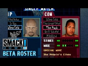 WWF SmackDown! - Beta Roster