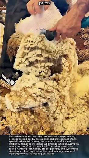 Fast Electric Sheep Wool Shearing #worker #process #shearing #livestock #India