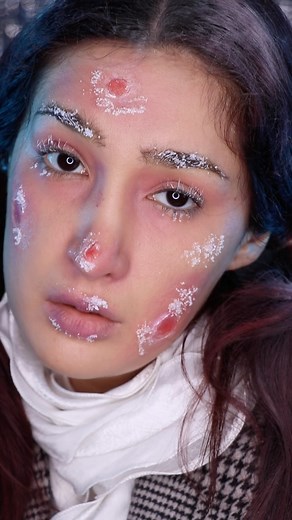 Frostbite makeup tutorial 🥶❄️ #frostbite #fxmakeup #maquillaje #specialfx #makeup #creativemakeup #tutorial | Mar Roffi
