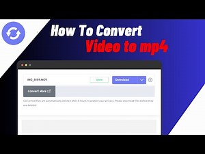 How To Convert Video To MP4 In Laptop/PC/Computer | Any File To Mp4