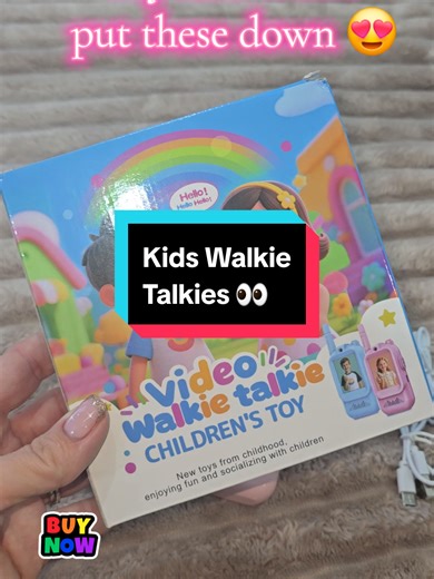 My 2 kids love these children’s video intercoms 🖤 It’s like a walkie talkie but with a camera — just like FaceTime for kids. 2.0-inch IPS screen, 2.4G WiFi connected, and perfect for long-distance communication and play.#kidstoys #walkietalkie #parentapproved #tiktokshop #mumsoftiktok