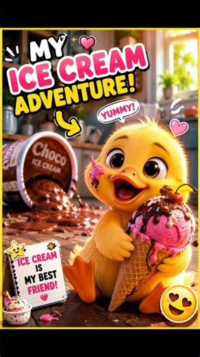 Baby Duck Tried Stealing Ice Cream 😂🍦🐥