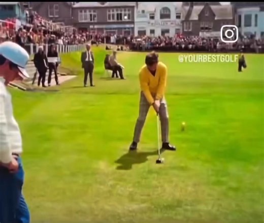 Watch how fast Lee Trevino plays his shot here yet none of it is rushed. Ball placed purposefully on the tee, he even moves the ball on the tee so he sees what he wants to see. He slowly looks at the target and gets into his set up position. He waggles the club and looks at the target, twice! He even pauses at the top of the backswing before he fully commits to the shot. Nothing about this is rushed, it’s decisive and purposeful, exactly as he planned it, exactly how he played every shot. Some s