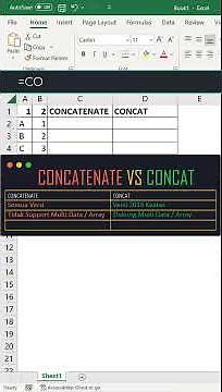 Concat VS Concatenate
