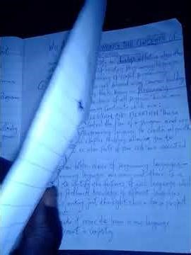 Basics in Computer programming.