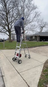 Testing My Motorized Ladder on Different Surfaces 😁 #reels #diy #Motorized #ladder #howto #testing #guttercleaning #christmaslightinstallation #howto #viralcontent #fyp | Buildadadgarage