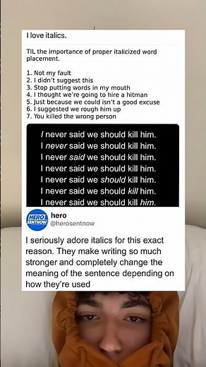 The power of italics explained