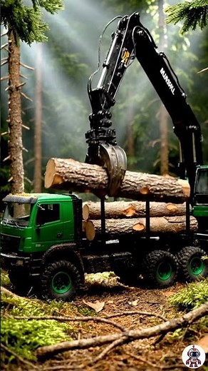 RC | Logging Truck Loads Timber in Forest! 🌲 | Realistic RC Scene