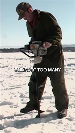 A power auger is a great tool to have when the ice is thick