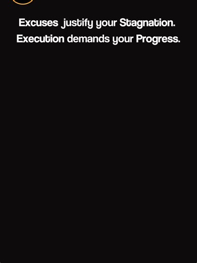 Excuses sound best to the person making them. 📉 To everyone else, they just sound like quitting. Execution doesn’t explain itself. It just shows up. Nobody cares about the storm. They care if you brought the ship home. Stop explaining. Start executing. 🛑 #execution #realitycheck #discipline #mindset #wintheday
