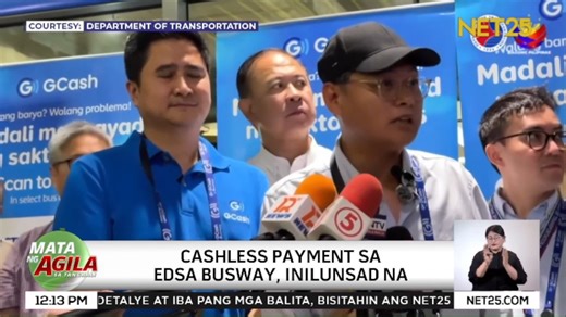 Inilunsad ng DOTr ang cashless payment sa EDSA Busway gamit ang e-wallets. #NET25NewsandInformation #MataNgAgilaSaTanghali #EDSABusway #Cashless #TransportPH | NET25 News and Information