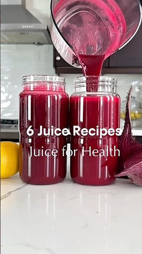 6 Juice Recipes to Lower Blood Pressure & Hearth Health #juicing #juicerecipes #detoxjuice