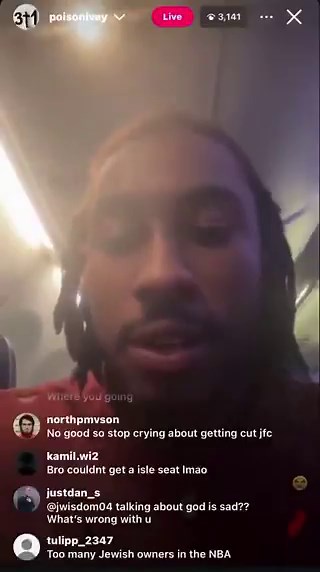 Jaden Ivey is now on a plane criticizing Steph Curry’s religious beliefs after getting waived by the Chicago Bulls: "That’s why you got Steph Curry and he's not even surrendered and y’all believe he’s a Christian because he wrote Philippians 4:13 Y’all think he’s a Christian, but he’s cursing just like the world.”