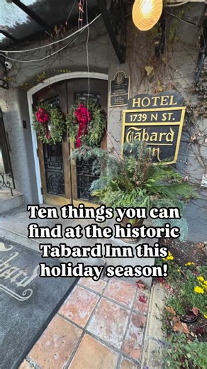 Hotel Tabard Inn & Restaurant on Instagram: "✨ 10 things you can find at The Tabard Inn this holiday season ✨ From crackling fires and twinkling lights to delicious cocktails and dishes, the holidays at the Tabard are all about slowing down and savoring the moment. Come join us for Christmas Eve brunch (7:30am–2pm) or a special prix fixe dinner from 4–9pm ($92; kids 12 and under $45). Reservations and menus for both Christmas Eve and New Year’s Eve are available using the link in our bio or Open