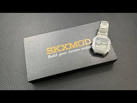 Installing the SKXMod Metal Case and Bracelet on the Casio AE1200 'Casio Royale'