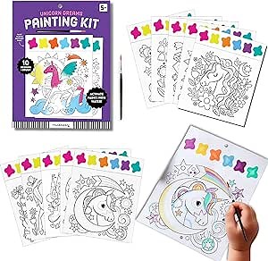 Mudpuppy Unicorn Magic – Painting Kit with Illustrations of Fun Unicorn Designs for Children Ages 5 and Up