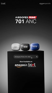 12 reactions · 3 comments | Get Hybrid ANC, AI ENx, 50-hr battery, and Spatial Audio with Airdopes Prime 701 ANC. | boAt | Facebook