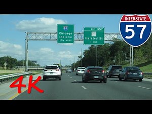 ⁴ᴷ Interstate 57 (Chicago, IL) northbound [4K VIDEO]