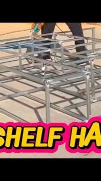 DIY Steel Frame Shelf Build: Welding and Assembly Time-lapse