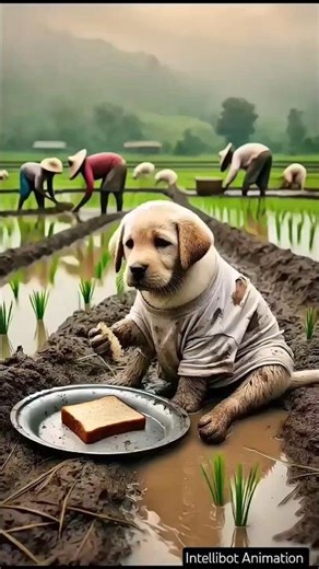 From Farming to Success | A Dog Who Earned His Own Tractor🥰 #shorts #ai #dog #farming