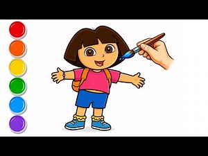 How to draw Dora the Explorer easy| Dora the Explorer easy drawing step by step, Dora drawing simple