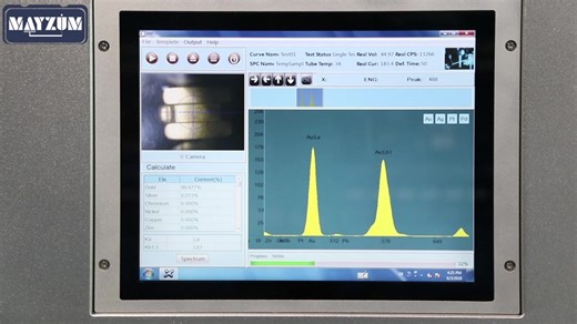 X-MAY05 Gold XRF Metal Spectrometer , Gold Karat Density Testing , Silver Purity Analyze Price