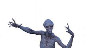 Dashcam Captures Grey Alien Creature Nearly Being Run Over