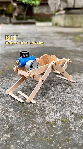 diy mainan robot stik eskrim dari dinamo bekas #diy #toys #creative #technology